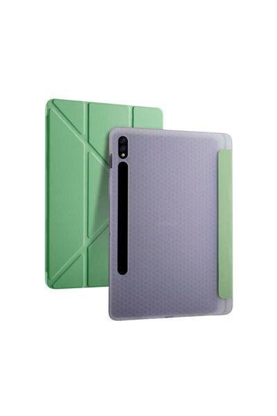 Fuchsia Galaxy Tab S9 Fe Plus 12,4 inç Uyumlu Fuchsia Kalem Bölmeli Stand Öze...