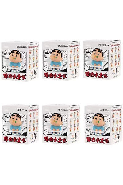 BANDAI علبة مكونة من 6 قطع من دمى كرايون شين تشان، سلسلة البطاطا الصغيرة القد...