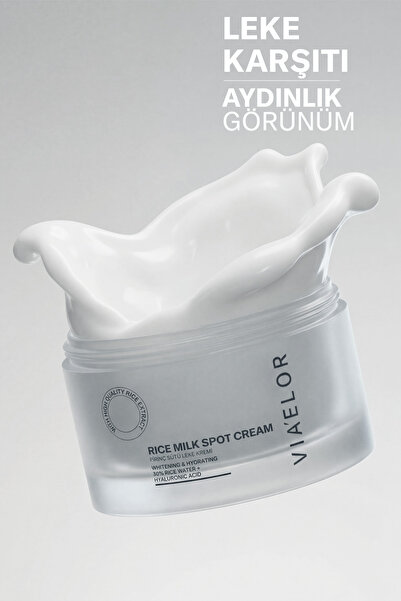 Via Elor Pirinç Mayası Beyazlatıcı Leke Karşıtı Aydınlatıcı ve Nemlendirici K...