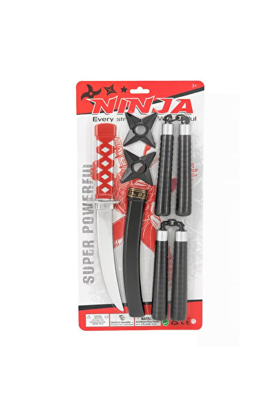 OEM Set Ninja pentru copii – Sabie, Nunchaku și Stele Ninja – 44x22 cm