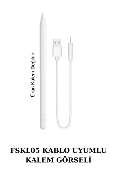 qpen Stylus Tablet Kalemi Şarj Kablosu FSKL02 - FSKL03 - FSKL05