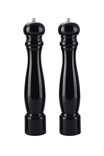 Kitchen Design Lab Siyah Ahşap Manuel Tuzluk Karabiberlik Değirmeni Siyah 26 ...