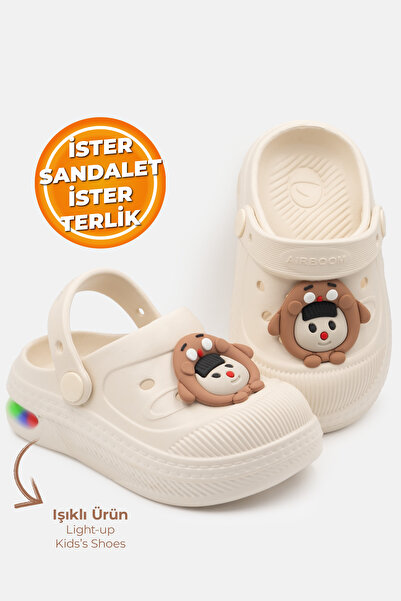 Beınsteps Lighted Children's Sandals Slippers Pool School Nursery Daily Light...