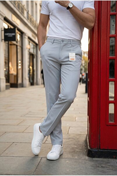 hello7 Men's Quality Beige Stretch Fabric Italian Cut Stylish and Comfortable...