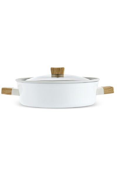 Karaca Swiss Crystal Creamy Wood Karnıyarık Tencere 30 Cm