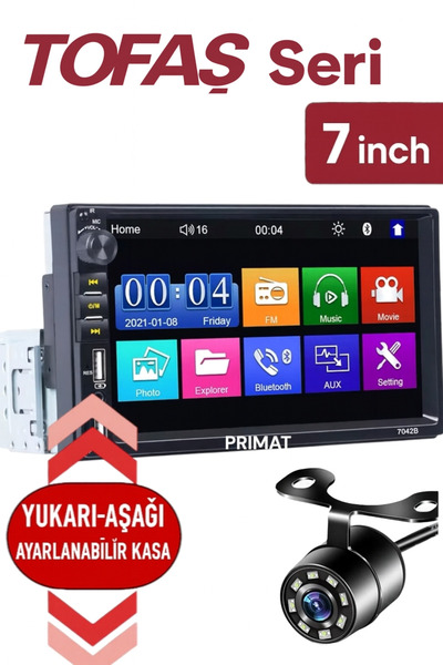 PRİMAVAT Primat Türkçe Menü Ayarlanabilir Şase Şahin Tofaş Uyumlu Multimedya ...