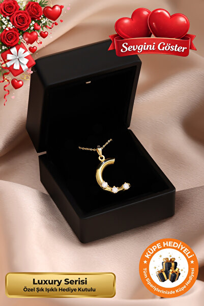 Lucente Jewellery Işıklı Hediye Kutulu C Harfi 925 Ayar Gümüş Kaplama Harf Se...