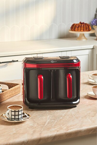 Karaca ماكينة صنع القهوة التركية باللون الأحمر الإمبراطوري