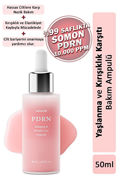 LamuCell PDRN Yaşlanma ve Kırışıklık Karşıtı Bakım Ampulü 50 ml