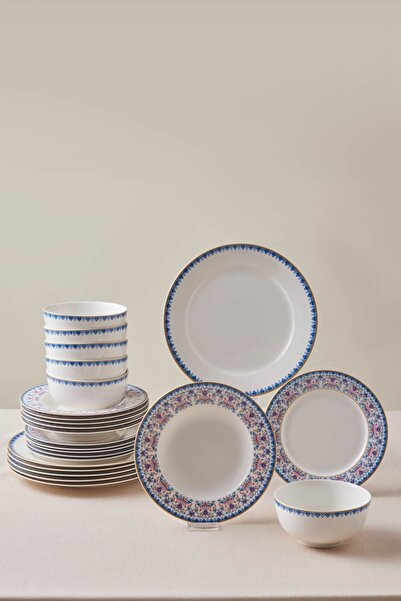 Karaca Forever Bone Melen 24 Parça 6 Kişilik Porselen Yemek Takımı