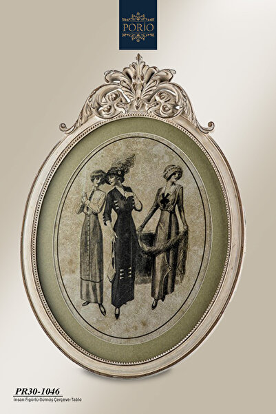 Genel Markalar İnsan Figürlü Beyaz Tablo 42x30 Cm PR30-1046