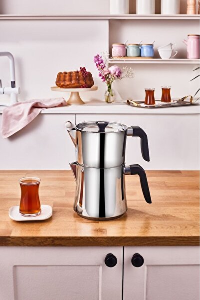 Karaca Sivüple Maxi Black Teapot Set