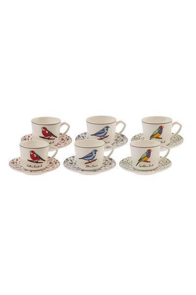 Karaca Vogel Set of 6 Coffee Cups 80 ml