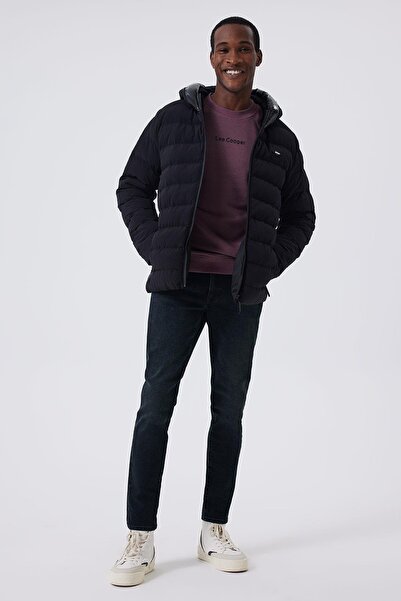 Lee Cooper Bors Erkek Şişme Mont Siyah
