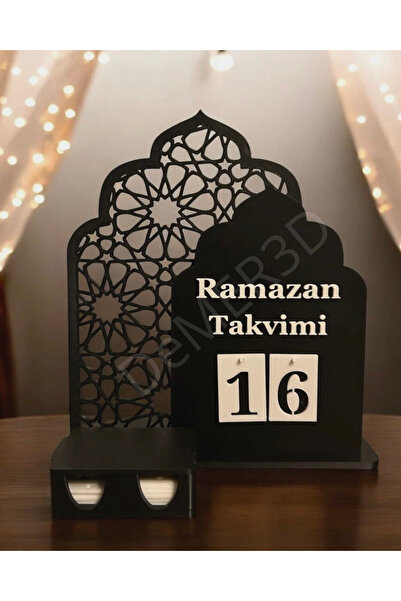 Home Ramazan Takvimi - Standlı & Mumluklu Countdown Ramadan Days
