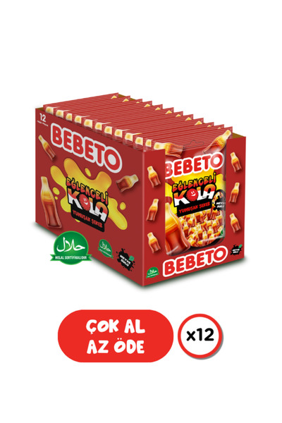 BEBETO Eğlenceli Kola 80 Gr. Jelly | 12'li Paket