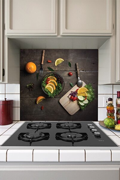 Tilki Dünyası ملصق جاهز للخضروات الخلفية لموقد المطبخ