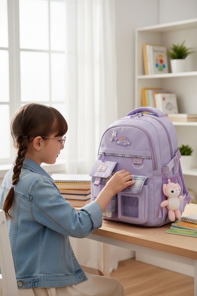 Kidessa Relaxion 2174-1450 İthal Kore Tarzı Unisex Çocuk İlkokul Sırt Çantası