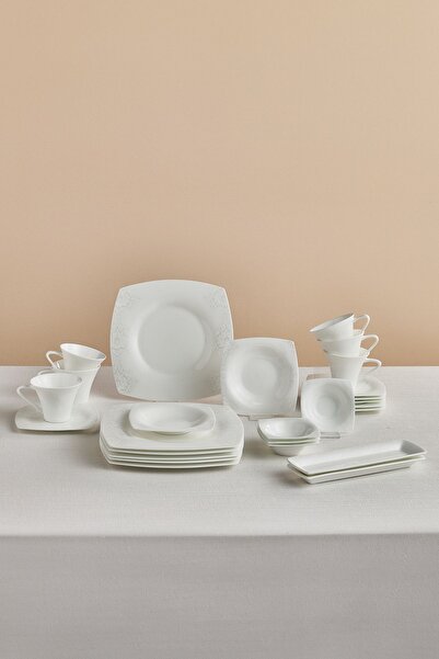 Karaca Fine Pearl Helen 26 Parça 6 Kişilik Kahvaltı Takımı