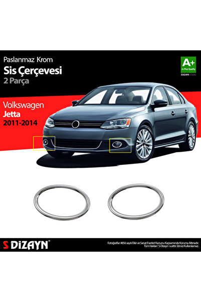 S Dizayn S-Dizayn VW Jetta Krom Sis Farı Çerçevesi 2 Prç 2011-2014 7614210