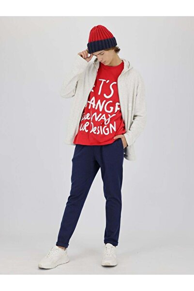 Ltb Γκρι ζακέτα με κουκούλα