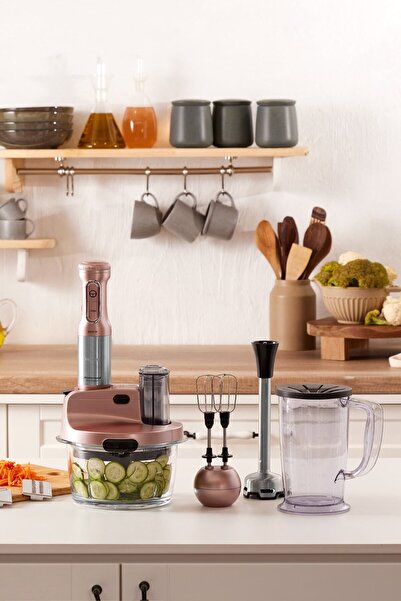 Karaca Mastermaid Prosteel Cam Mutfak Robotu Uzun Blender Ayaklı 6 Bıçaklı 25...