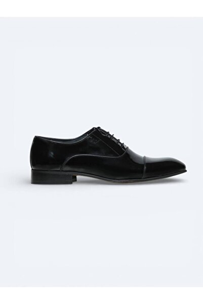 Kip Black Leather Classic Tuxedo Shoes