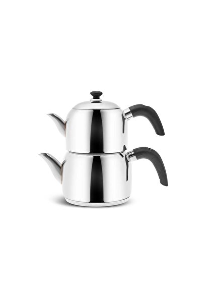 Karaca Edge Mini Indüksiyon Tabanlı Çaydanlık Takımı Siyah