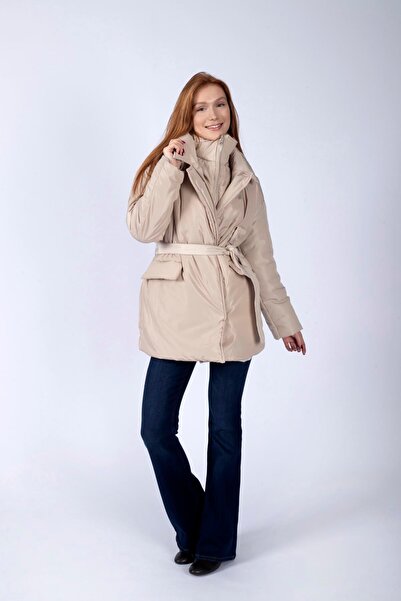 Lee Cooper Amanda Women's Beige Coat
