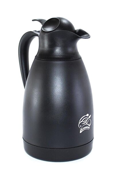 Cooker إبريق ترمس من الفولاذ الأسود سعة 1.5 لتر من سلسلة بيتر موديل CKR2034