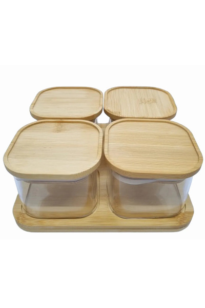 MİEN طقم زجاجي للإفطار مكون من 4 قطع Bor46