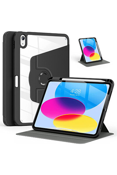 Fuchsia iPad Air 10.9 5.Nesil Uyumlu 360° Dönebilen Pino Tablet Kılıfı