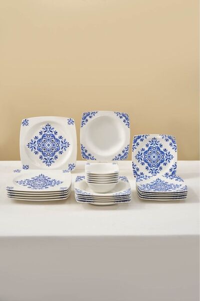 Karaca Fine Cream Miranda 24 Parça 6 Kişilik Yemek Takımı