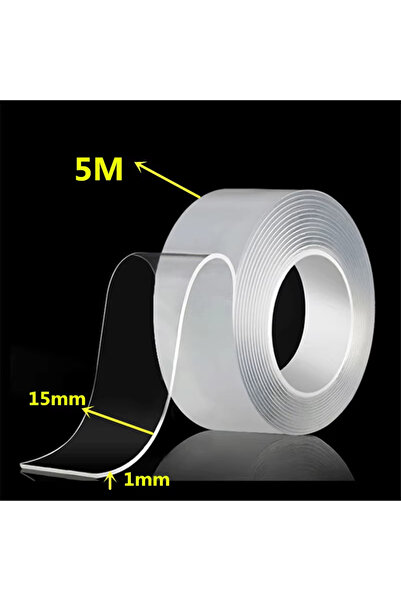 Choice شريط نانو لاصق مزدوج الجوانب، شفاف، قابل لإعادة الاستخدام، مقاوم للماء...