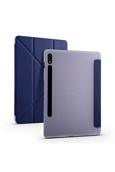 Fuchsia Galaxy Tab S7 FE LTE Kalemlikli Standlı Katlanır Tablet Kılıfı
