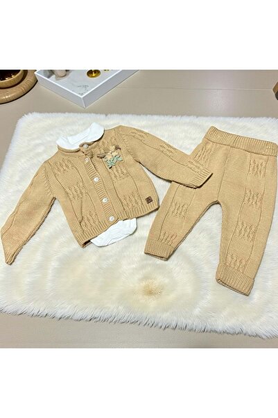 RYZE ÇOCUK Peter Pan collar Body Suit with Flower Accessories Tricot Triple B...
