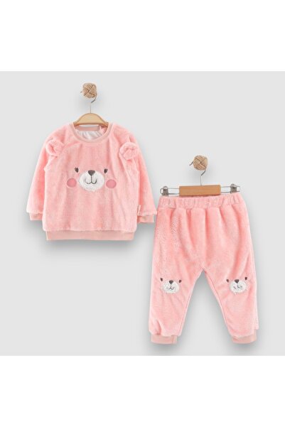 Necix's Plush Bottom and Top Set with Inner Lining and Ear Detailing Salmon