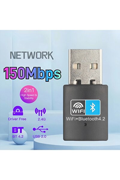 Kebidumei محول بلوتوث 150 ميجابت في الثانية، جهاز إرسال واستقبال واي فاي وبلو...