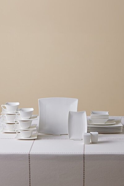 Karaca Forever Bone Perfect White 32 Parça 6 Kişilik Kahvaltı Takımı