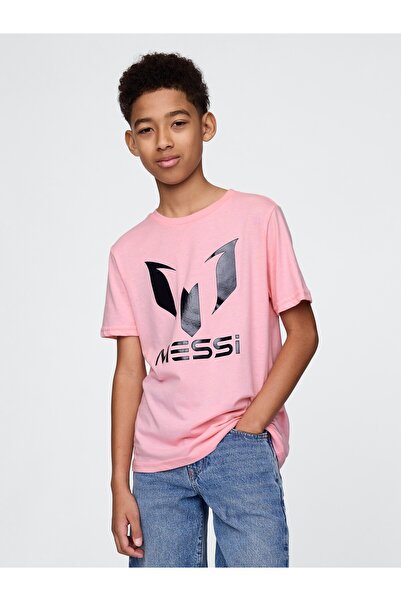 GAP Erkek Çocuk Pembe Messi Grafik T-Shirt