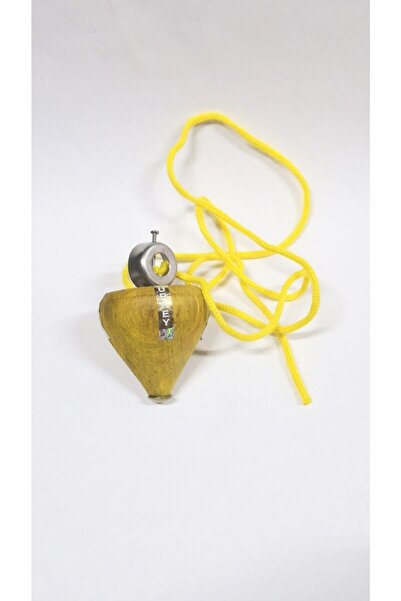 Orhun Kırtasiye Tahta Topaç İpli Oyuncak Ahşap Oyuncak Sarı