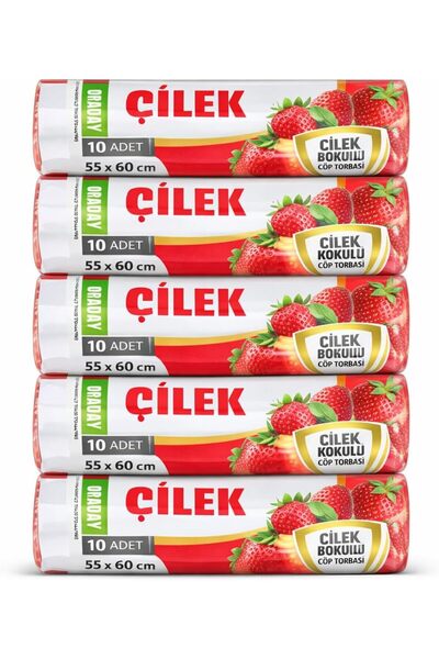 coverest Medium Size Strawberry Scented Drawstring Garbage Bag - Bag 55X60Cm ...