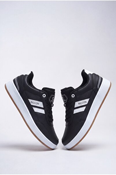Riccon حذاء رياضي للجنسين من Zraudan 001234   كريب أبيض وأسود