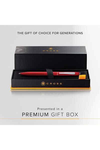 Cross WizDesign / AT0622-119 CLICK TÜKENMEZ KALEM KIRMIZI ( Kişiselleştirileb...