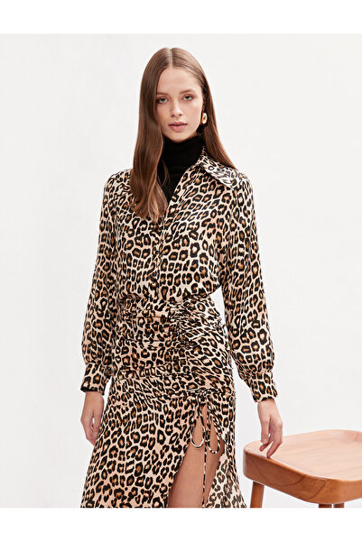 Koton Cămașă cu mânecă lungă cu model leopard