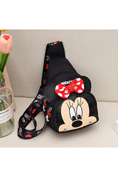 Choice حقيبة كتف سوداء بتصميم ميني وميكي وميني، حقيبة كروسبودي بتصميم كرتوني ...