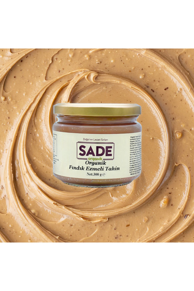 Sade Organik Plain Organic Hazelnut Butter Tahini 300Gr