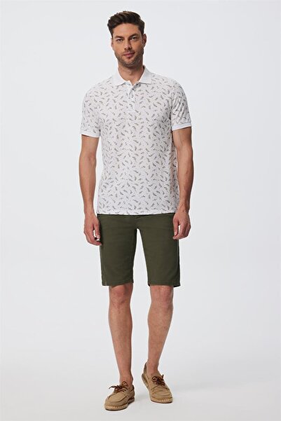 Lee Cooper Newpine Men's 100% Cotton Polo Collar T-Shirt White