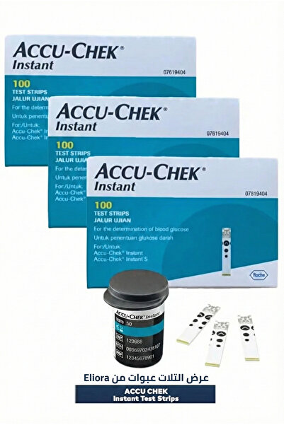 ACCU-CHEK Instant شرائط فحص سكر الدم اكيو تشيك انستانت الأصلية – دقة عالية وس...