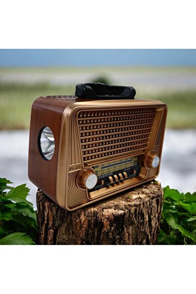 Everton RT-836 Nostalji Solar enerjili Fenerli Şarjlı Bluetooth/SD/FM/USB/AM/...